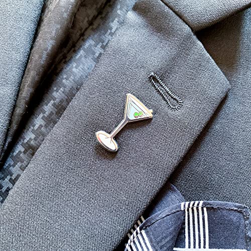 Image of Classic Cocktail Cute Enamel Pins for Bartender Aprons, Jackets, Backpacks and Purses, Shirt and Suit Lapels, Button Badges Brooch Fashion Jewelry