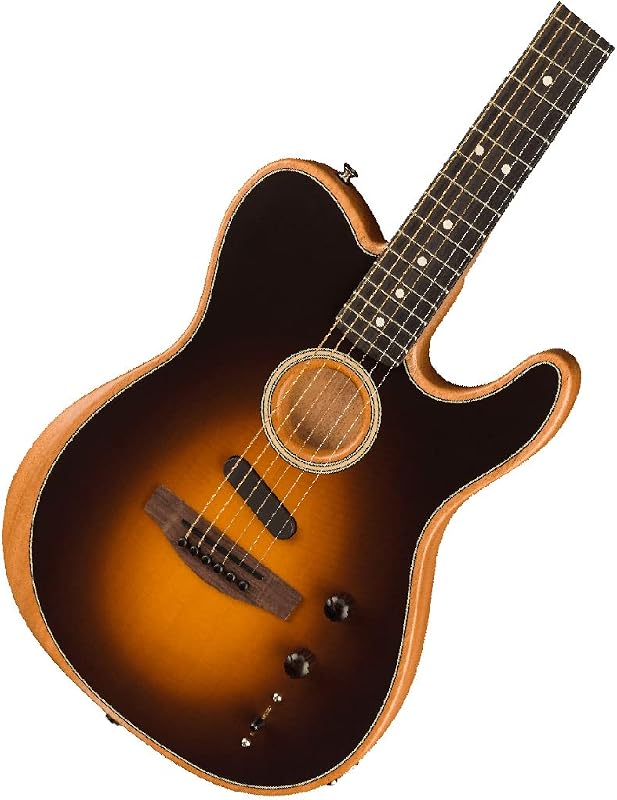 Guitarra eléctrica Fender Acoustasonic Player Telecaster Acoustic, con garantía de 2 años, Shadow Burst, Rosewood Fingerboard, con Gig Bag | Rosewood Fingerboard, con Gig Bag