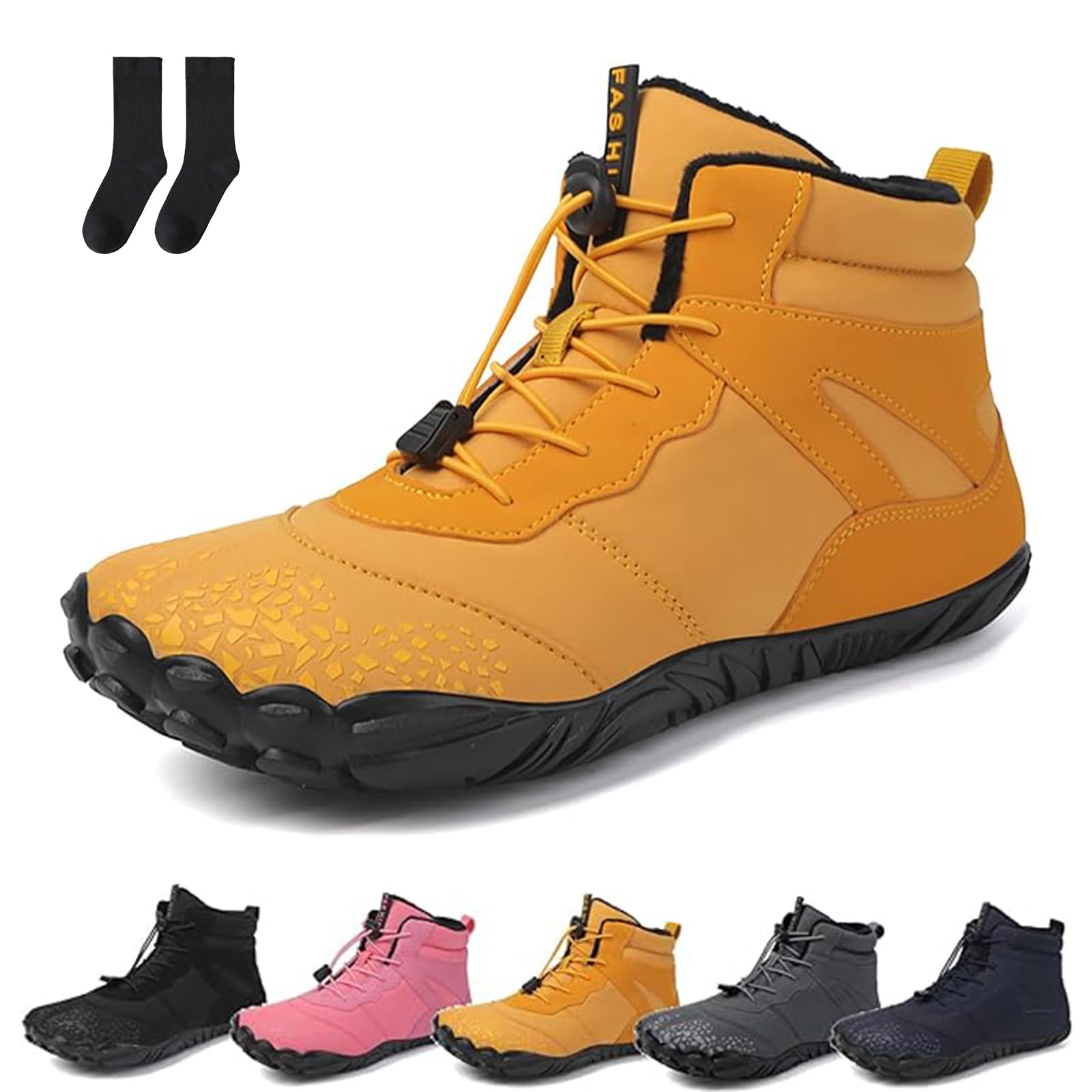 Barefoot Winter Shoes Women Men, Hike Barefoot Foot Shoes Womens Men, Grounded Footwear for Women