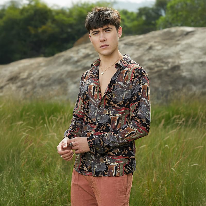 Image of CAHOOT Men's Shirt for Casual Wear | Spread Collar | Long Cuffed Sleeves | Button Closure | Shirt Crafted with Comfort Fit for Everyday Wear