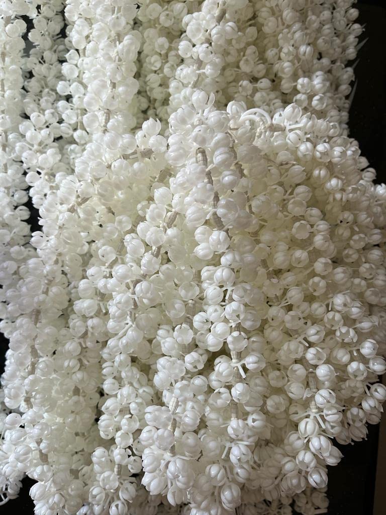 Buy Sphinx Artificial Jasmine Buds (mogra phool) Garlands for Decoration Approx. 5 ft (OffWhite