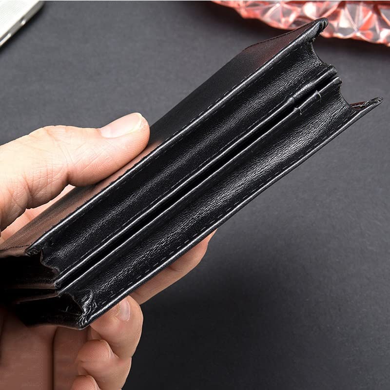 Wallet Thickened Vertical Card Bag Large Capacity Money Clip Name Card Bag(E)3