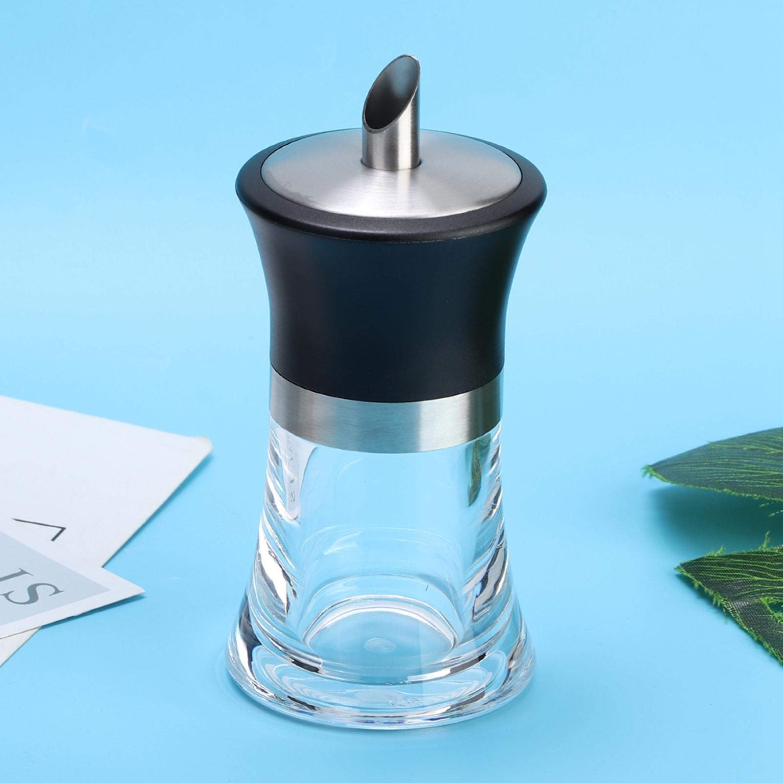 Raguso Dispensador de azúcar, tarro de azúcar acrílico para el hogar, dispensador de azúcar, agitador de azúcar, accesorios de utensilios de cocina para medir fácilmente la cuchara (100 ml)