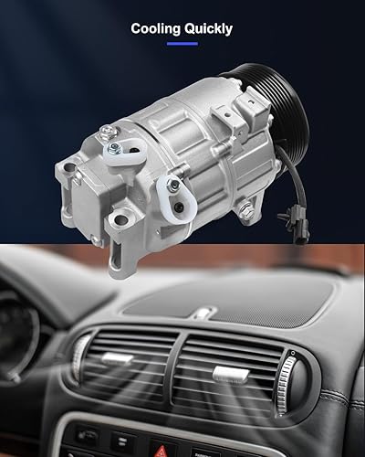 Miniatura 248 de ECCPP Compresor de CA 2001-2006 apto para Hyundai Santa Fe 2.7L Compresor de CA de enfriamiento rápido con embrague