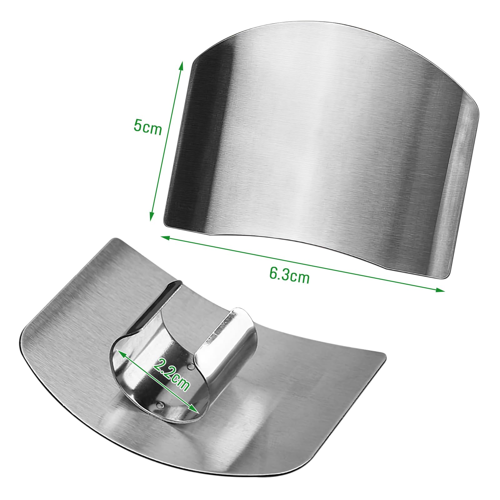 Protector de dedos para cortar alimentos de acero inoxidable