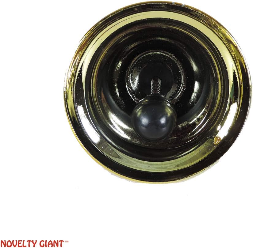 Gold Tone Metal Wedding Handheld Christmas Bell Ring for A Kiss 12 PK