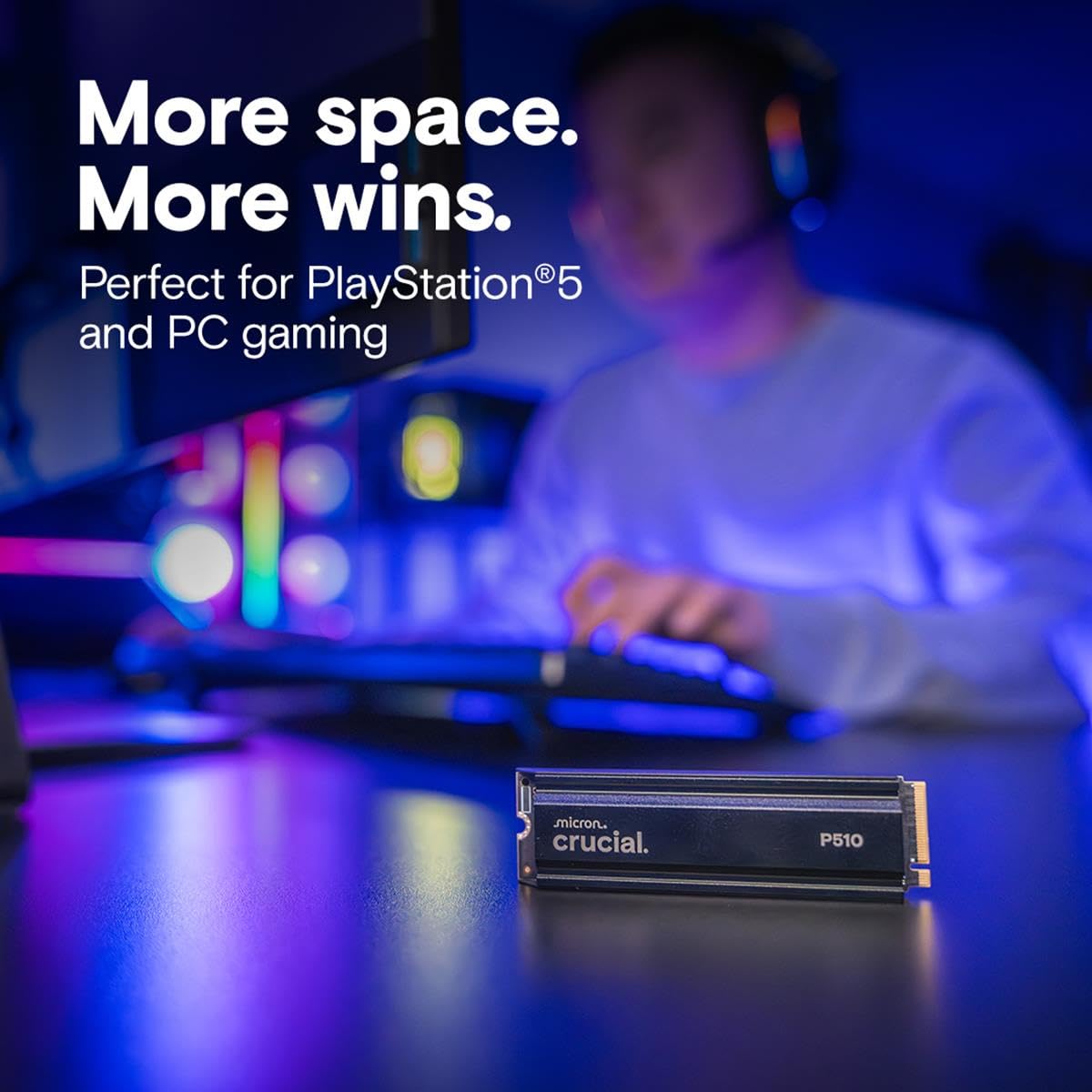 Crucial P510 - SSD - 2 TB - intern - M.2 2280 - PCI Express 5.0 x4 (NVMe)