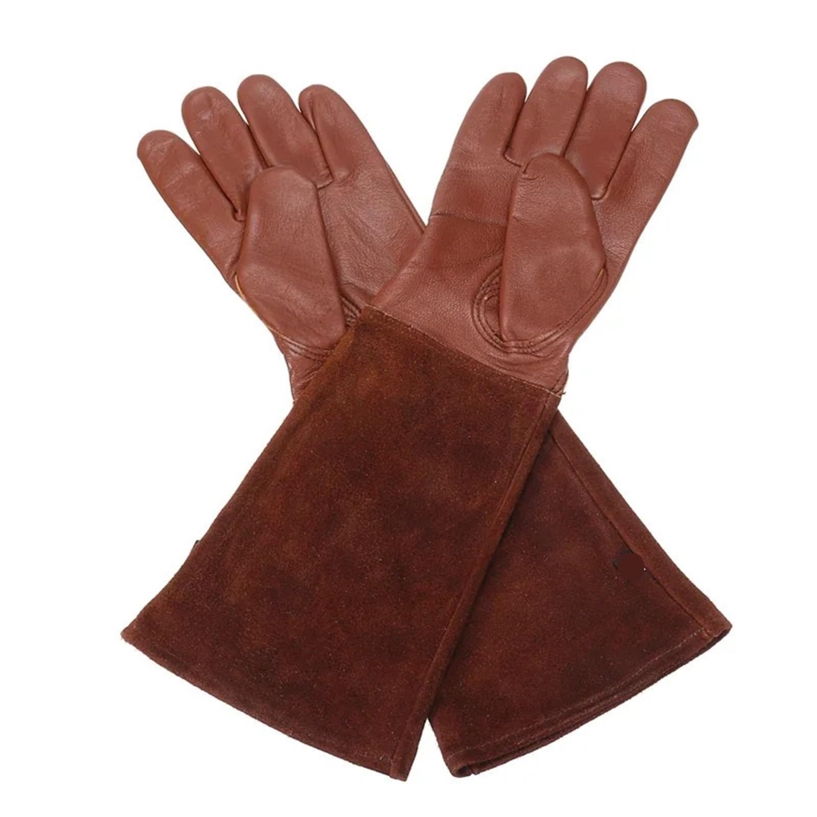 1 paio di guanti da giardinaggio resistenti for potatura rose, giardino for saldatura a maniche lunghe, a prova spina Per il giardinaggio(Gray,S)