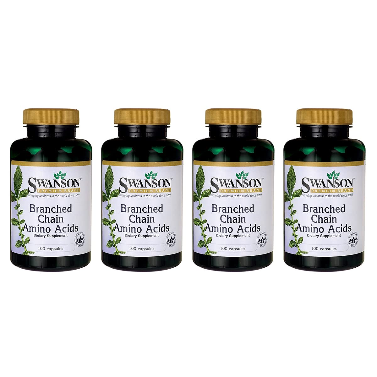 SwansonBranched-Chain Amino Acids 100 Capsules (4 Pack)