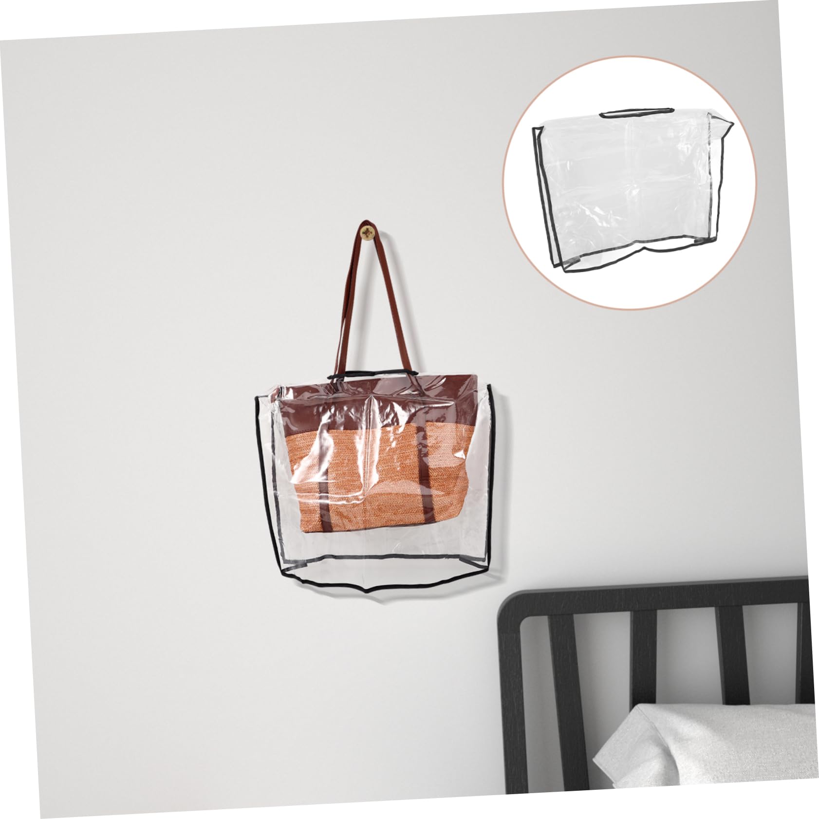 ibasenice de Lluvia para Bolso Transparente Protector para Handbag para Actividades y de Usar y Ligera
