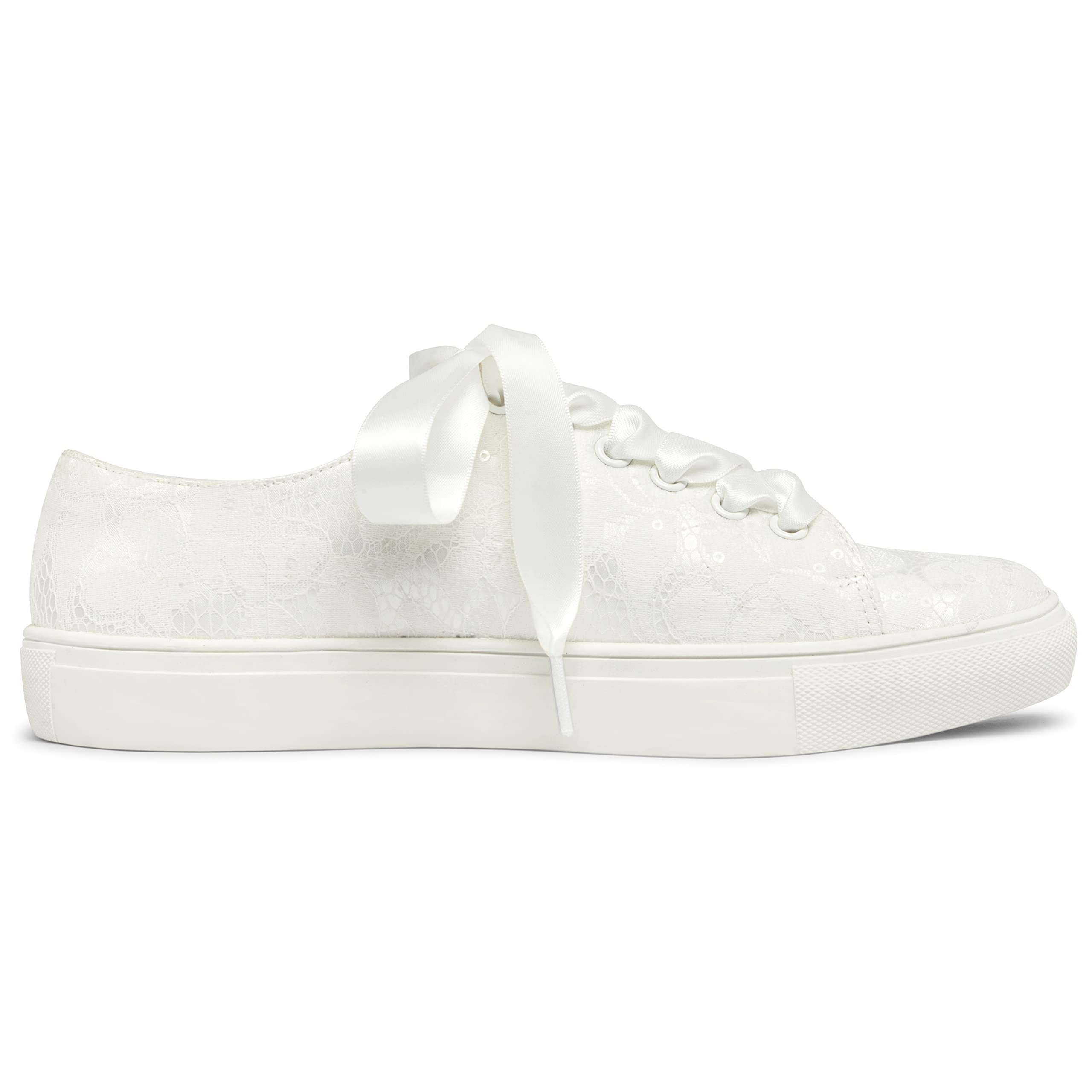 JIAJIA 8831Y Zapatos de Boda Zapatillas de Novia Planas Tenis de Novia Zapatillas de Encaje - Personalización Disponible