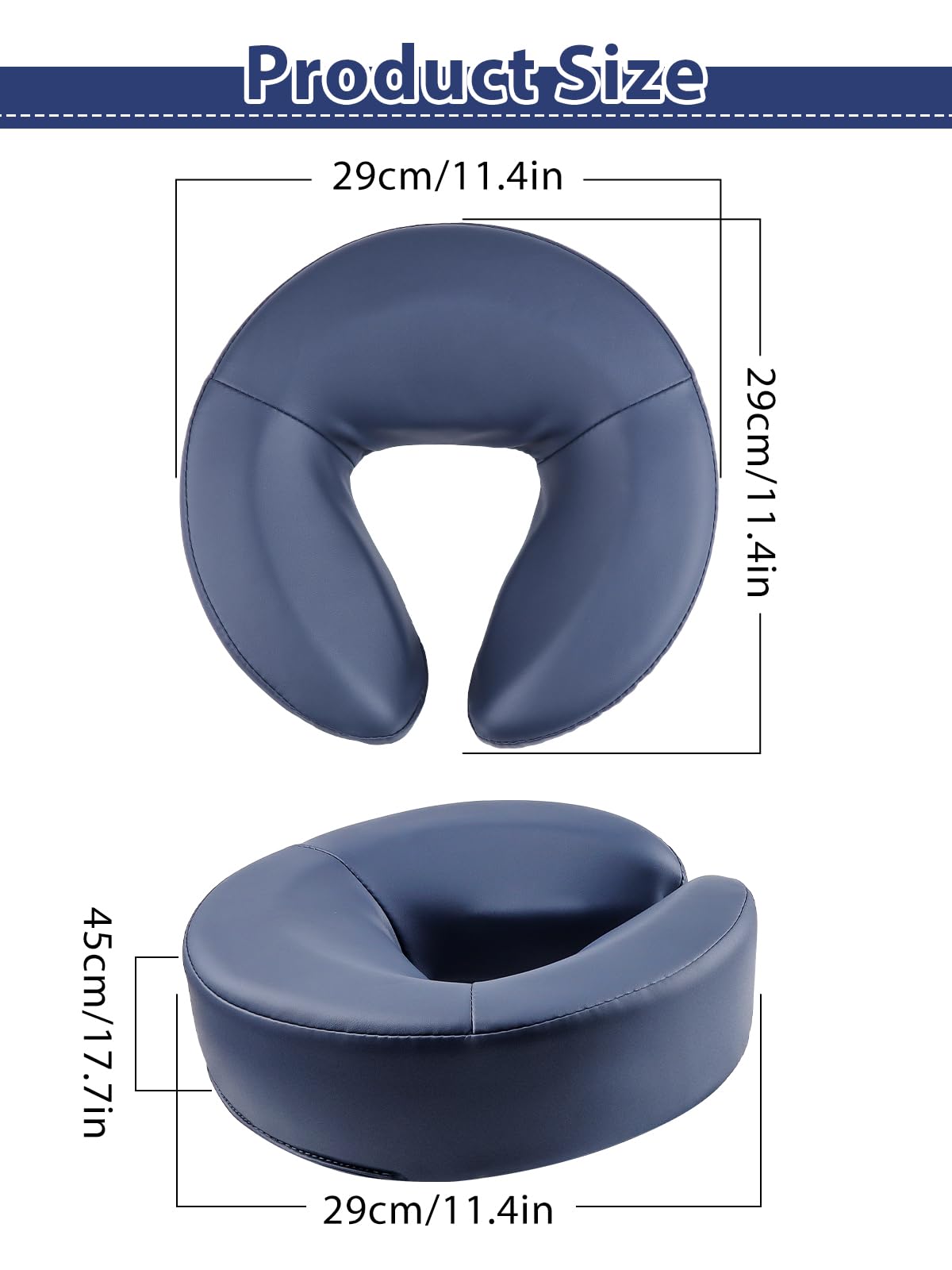 EBANKU Massage Gesicht Wiege Kissen für Massagetische, Massage Universal Kopfstütze Gesichtskissen/Gesichtskissen für Massagetisch-Grau