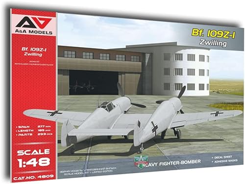 A&A Models 4809 1/48 Messerschmitt Bf.109Z-1 Maqueta de aeronaves