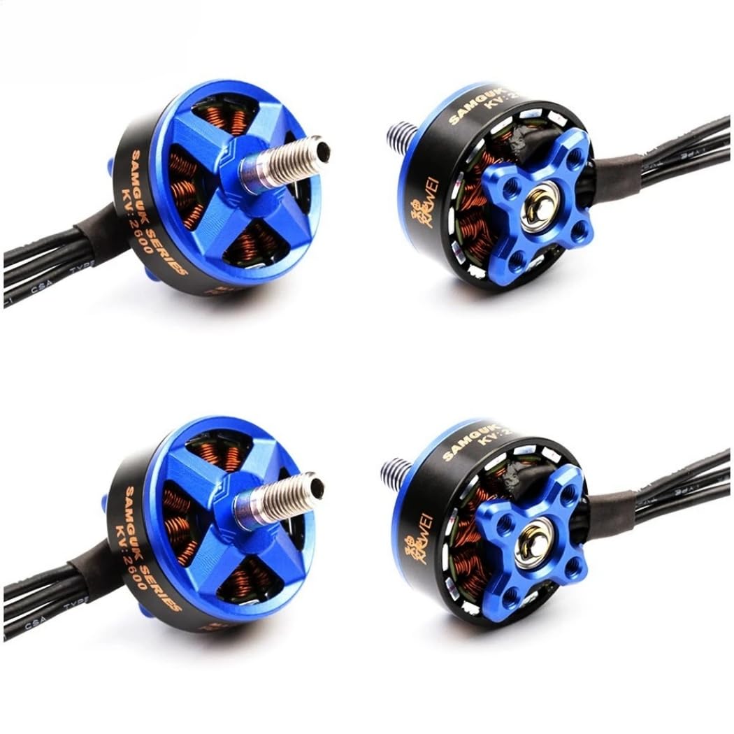 Wei 2207 2300kv 2600kv 3-4s / 1750kv 4-6s Brushless Motor for E-Power Samguk Series Motors FPV Airplanes Multicopter Spare Aircraft Racing Drone DIY Parts Accs (4PCS 1750KV 4-6s)