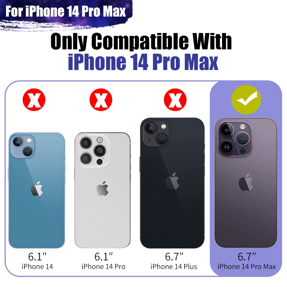 Sitong Battery Case for iPhone 14 Pro Max, 6000mAh Rechargeable Extended Battery Charging/Charger Case, Add 100% Extra Juice, Support Wire Headphones (6.7 inch) Black