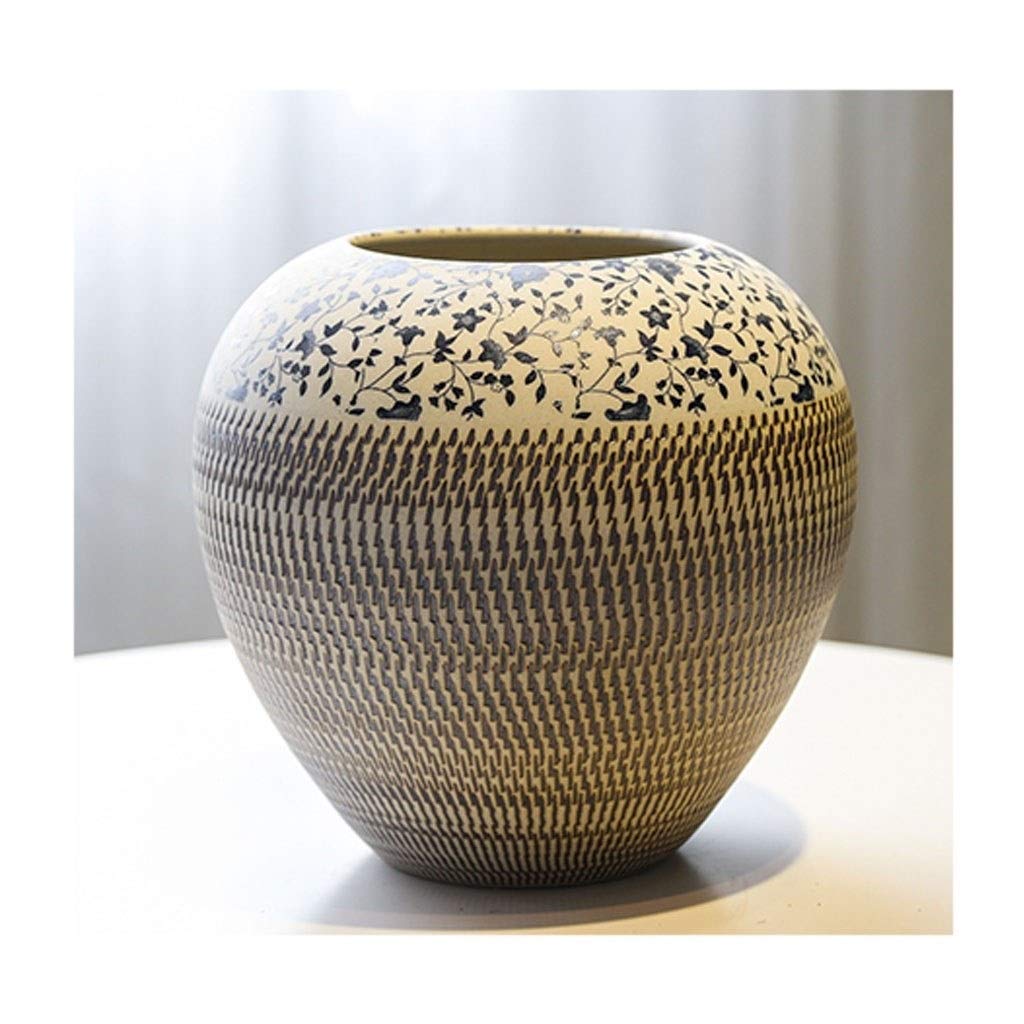 asdchZen Flower Vase Table Flowers Vase Creative Pattern Ceramic Vase