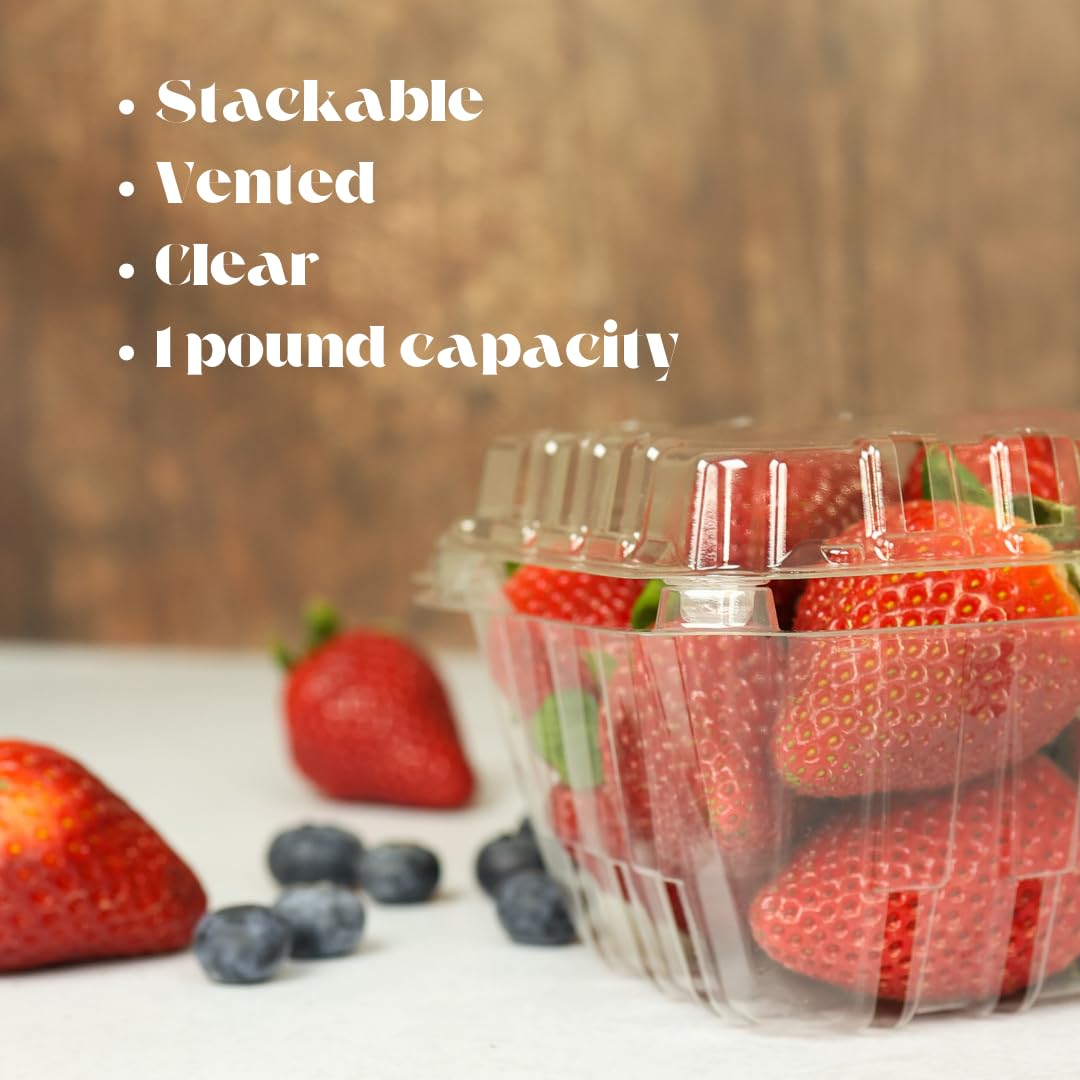 55 pezzi – 0,5 kg dimensioni fragole/bacche cestino contenitore per frigorifero bacche stoccaggio