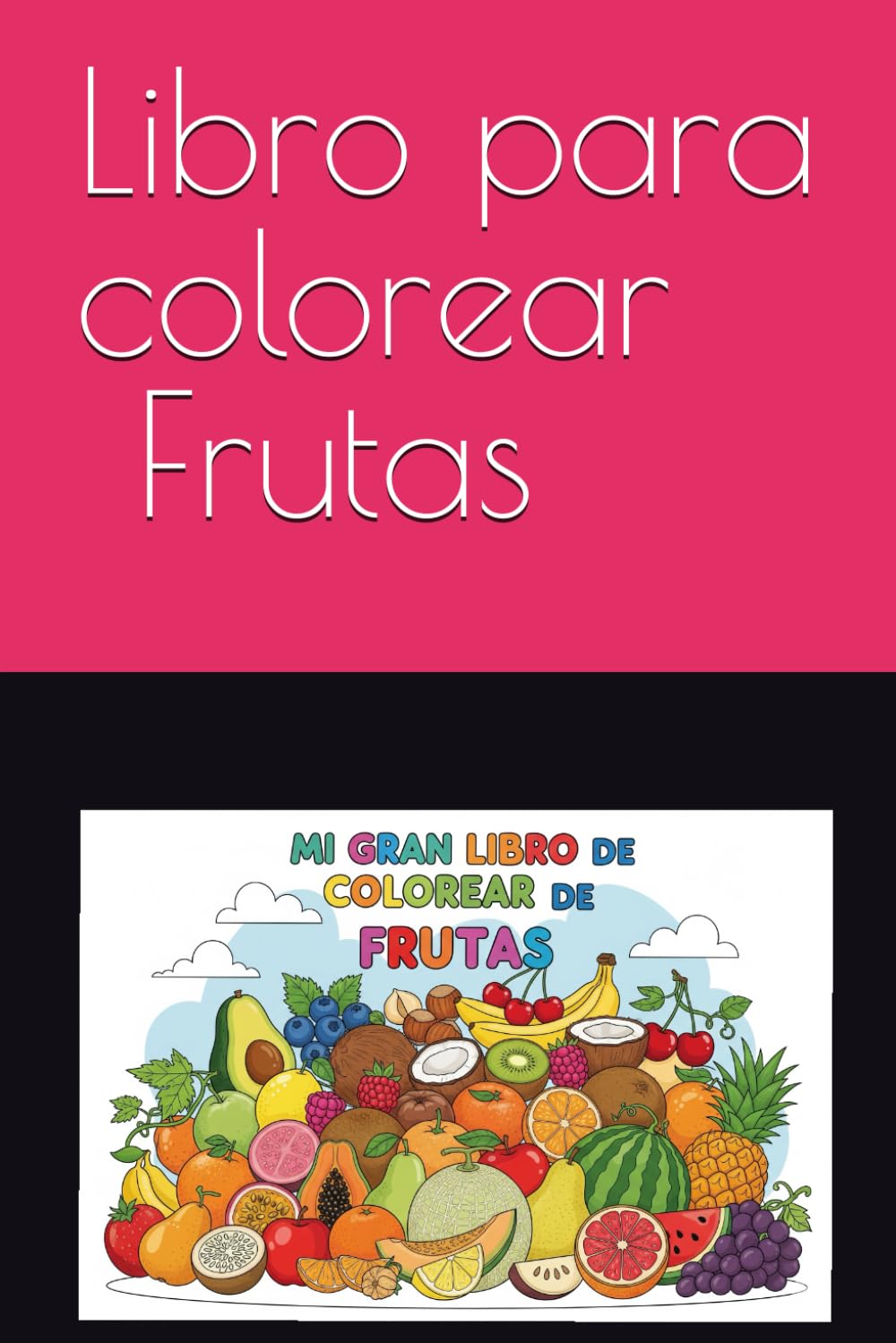 Libro para colorear- Frutas