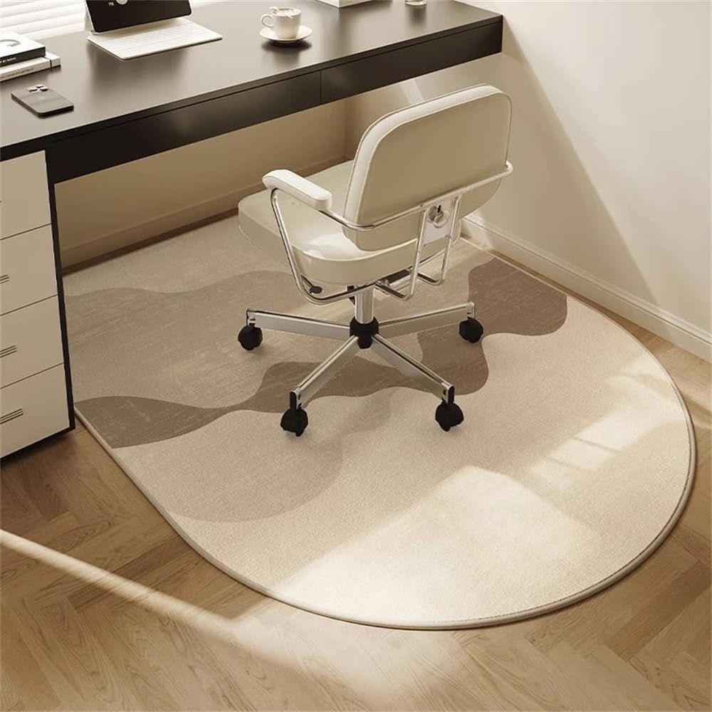 Odot Tappeto Per Sedia Da Ufficio, Tappeto Salvapavimento Antiscivolo per Pavimenti In Legno o Piastrelle Salvapavimento Protettivo Sedute Con Ruote Rotelle Lavoro Gaming (Montagne,100 * 160CM)