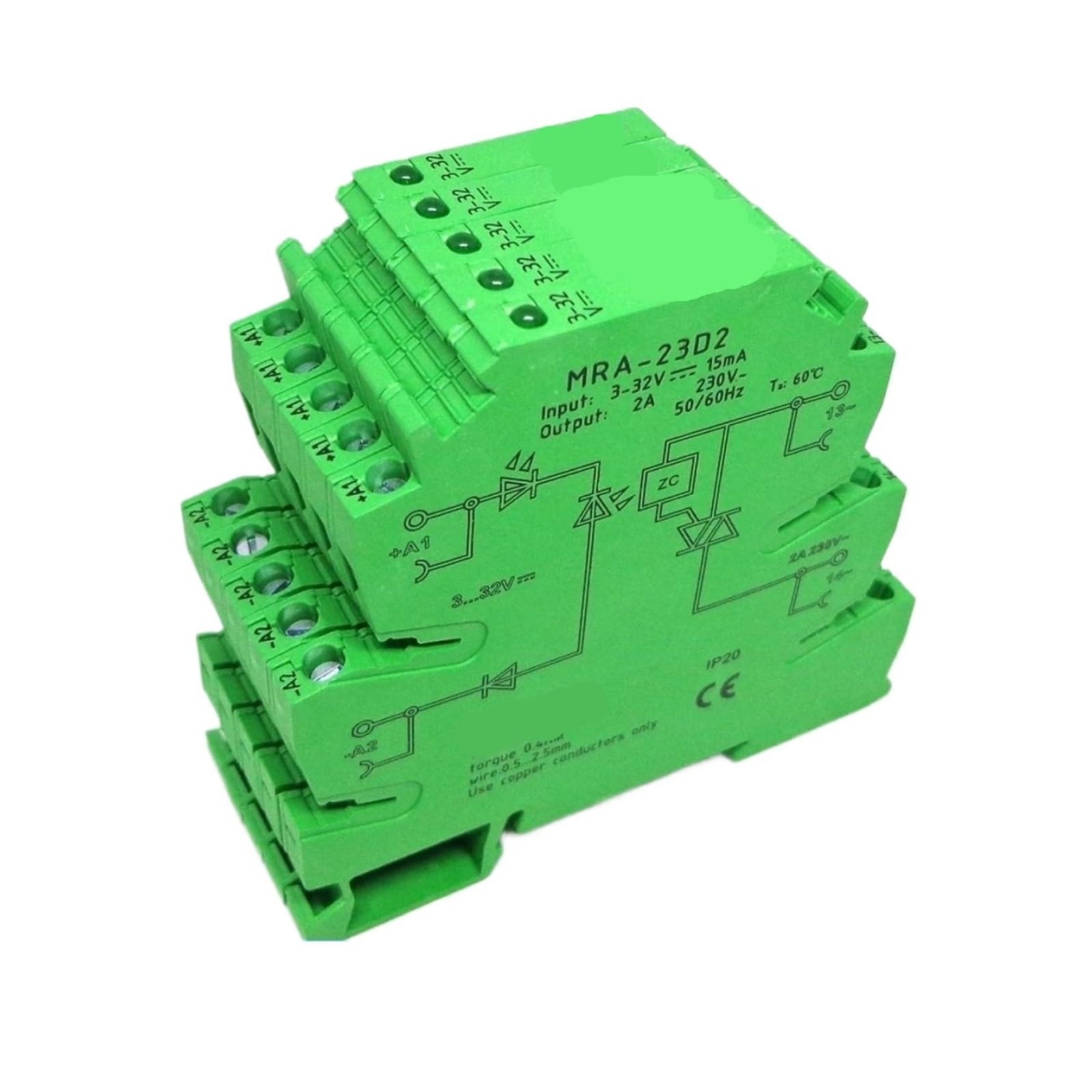 5 STÜCKE MRD-060D2 6,2mm 2A Eingang: 3-32 v DC Halbleiterrelais