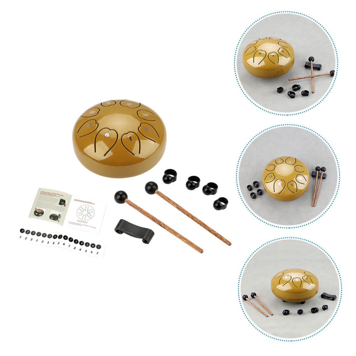 BESTonZON Hueco Portátil De Lengüeta Etéreo Instrumento De Percusión Para Principiantes Para Amantes Música Cualquier Escenario