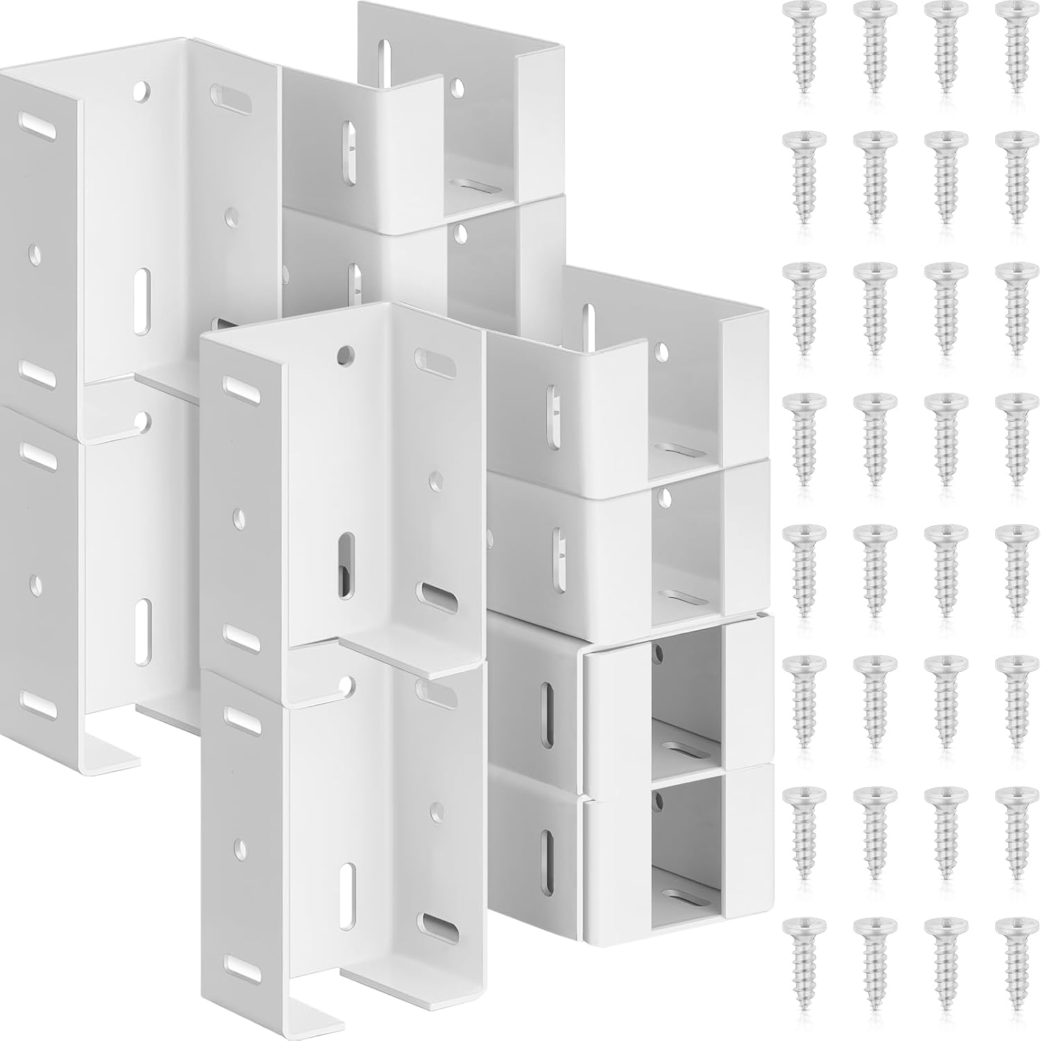 Hicarer Heavy Duty Carbon Steel Fence Bracket with Screws