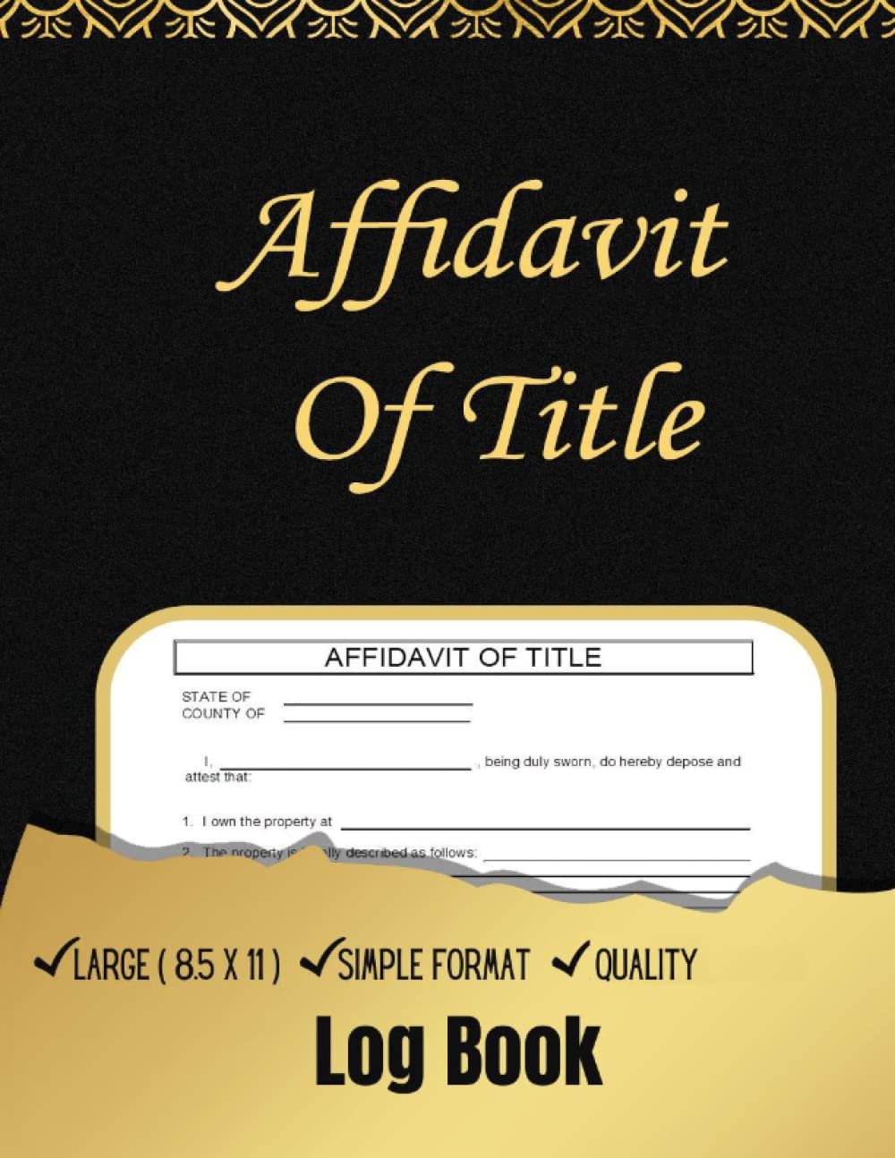 Affidavit Of Title: Homeowners who are trying to sell or transfer their property can give this affidavit of title to potential buyers.
