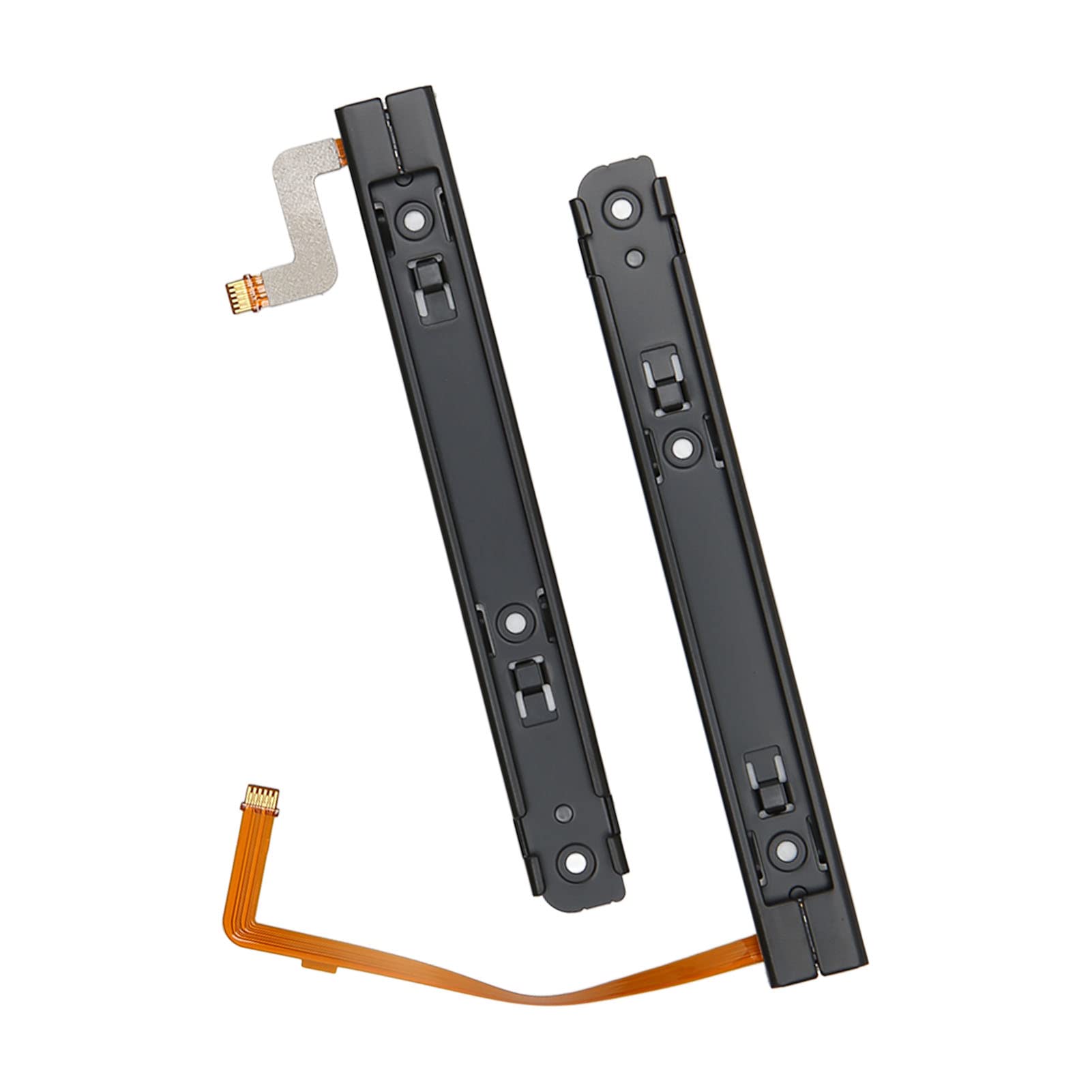 Guida di ricambio destra e sinistra per interruttore, guida di scorrimento professionale in metallo con cavo flessibile sensore per interruttore OLED host (1 paio)