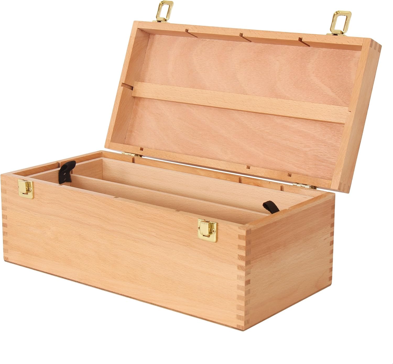 AYOO Malkoffer, Malbox, Malkoffer, Utensellierkoffer, Zeichenkoffer, Pinselbox, Zeichenbox, Kiefernholz