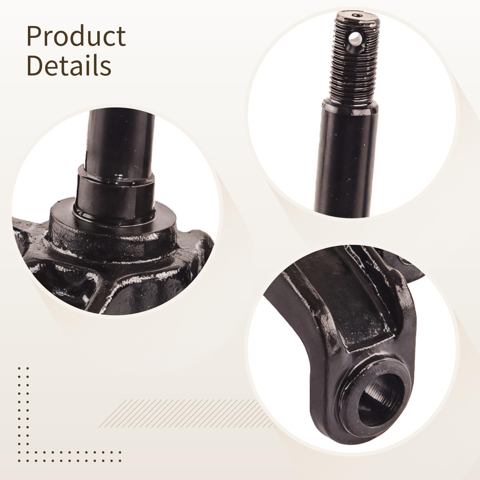 2 pezzi universali per kart sterzo, mandrini con flange del mozzo dell'asse ruota, compatibili sinistra/destra, adatti per ATV 50Cc-110Cc, quad