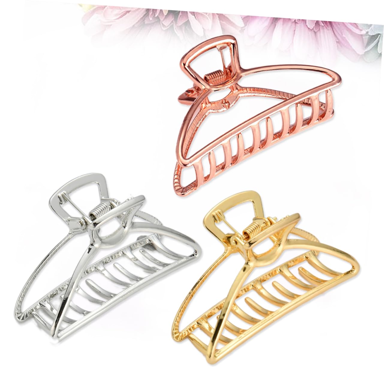 FOMIYES 9stücke Große Haarklammern Roségold Hellgold Und Hellsilber Matte Haarspangen Für Damen Und Mädchen Für Hochzeiten Partys Und Täglichen Gebrauch
