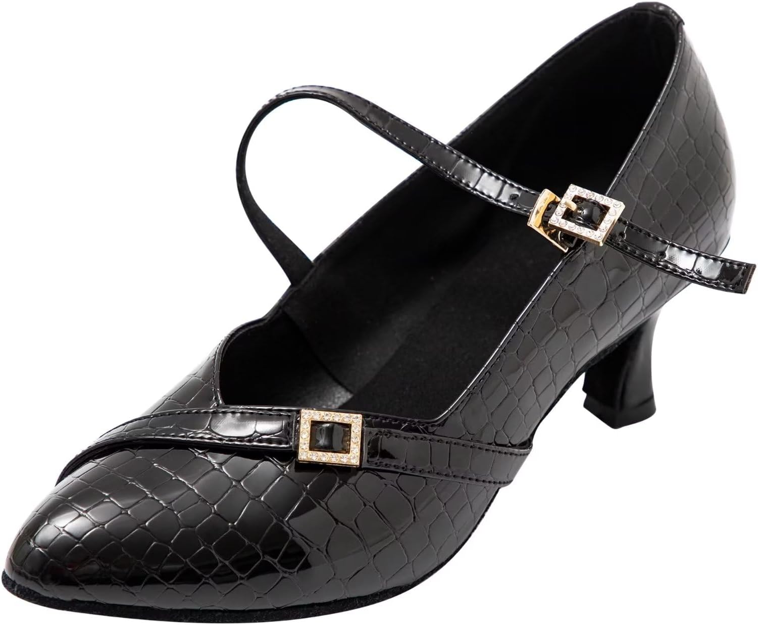 ARCLIBER Ballroom Dance Shoes for Women Character Shoes Low Heel Dancing Shoes for Latin Salsa