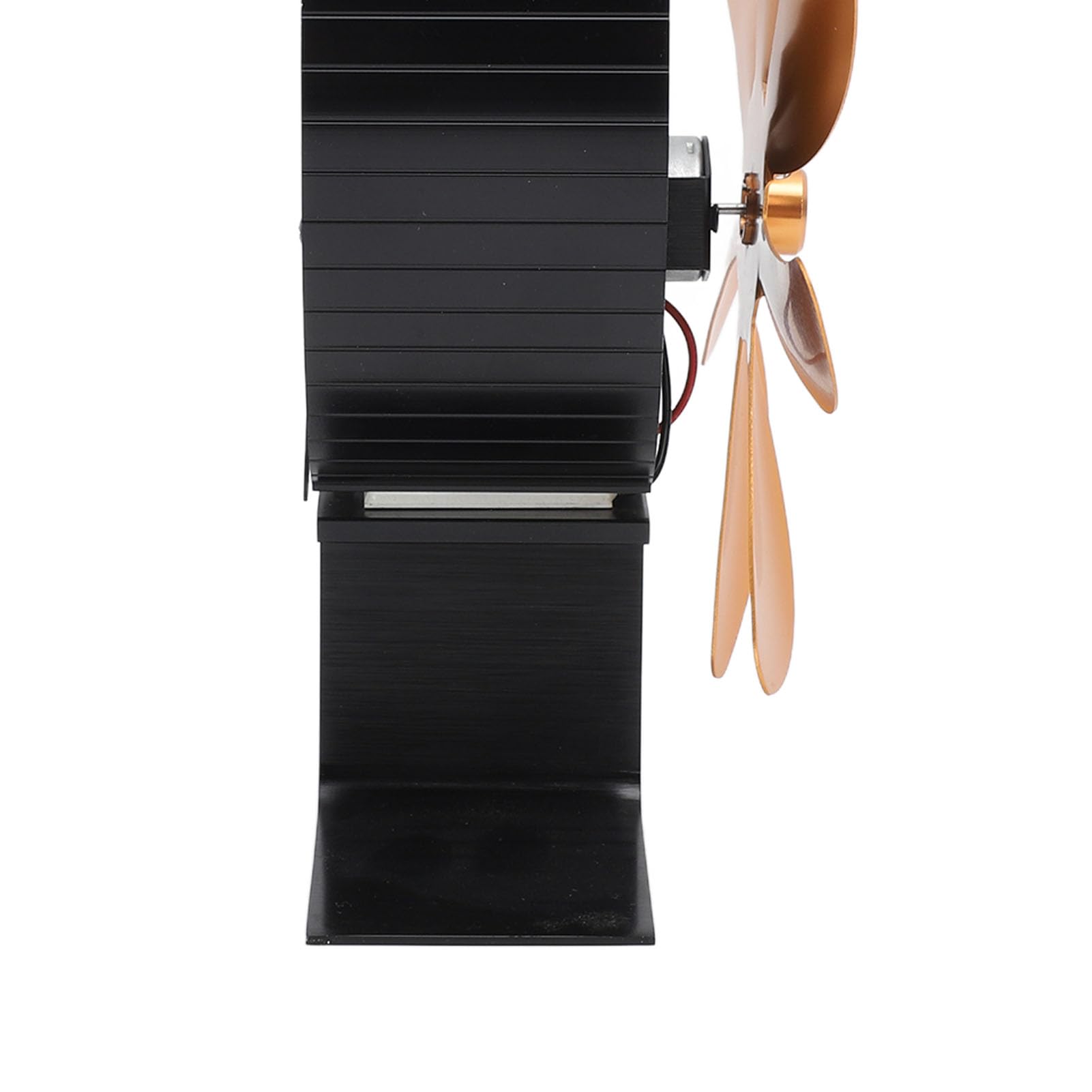 Ventilatore per stufa a legna alimentato dal calore, modello Moon a 7 pale, ventilatore silenzioso per stufe a legna e bruciatori di tronchi, ventilatore autogenerato per la (Oro)