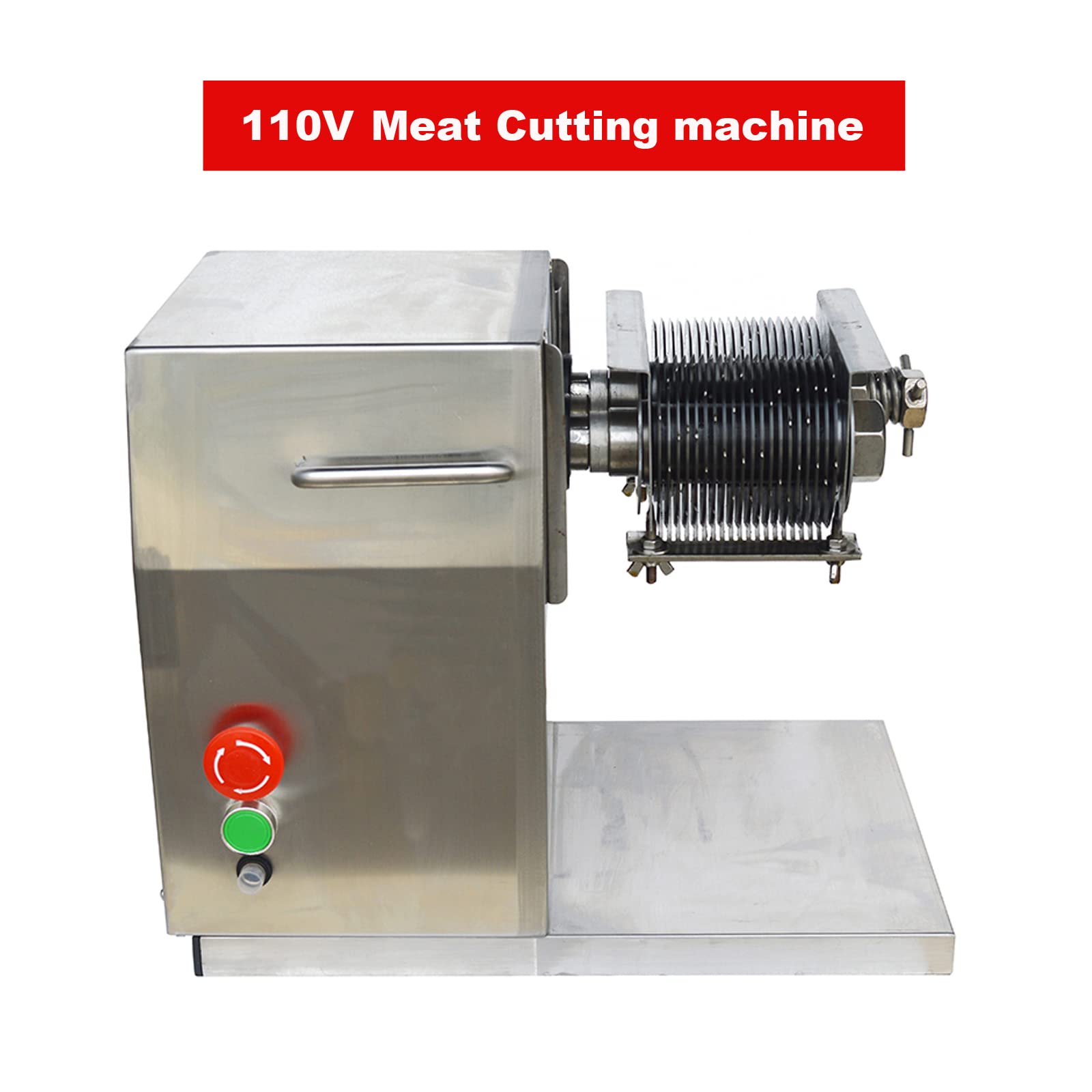 LGXEnzhuo 8mm Meat Cutting Machine Stainless Steel QX Commercial Meat Slicer Food Slicer Meat Cutter 110V 250kg/h 550W