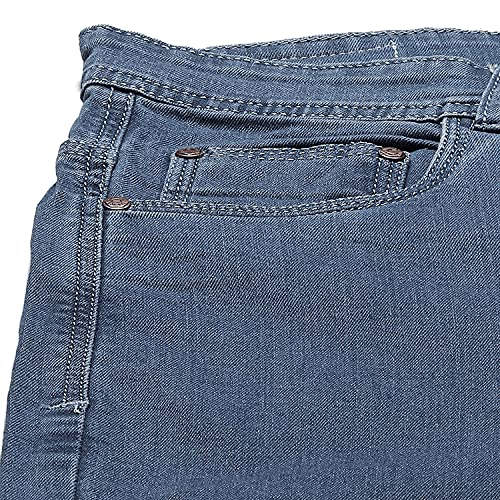 Image of PARIS HAMILTON Womens /Girls High Waist Straight fit Stretchable Denim Jeans Relaxed Fit