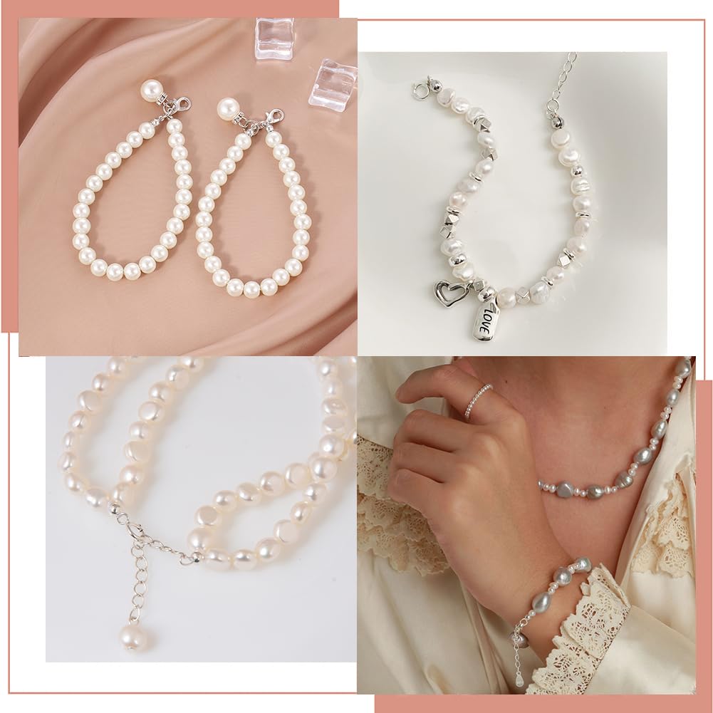 Perline a crimpare in argento sterling, perlina tubolare a taglio