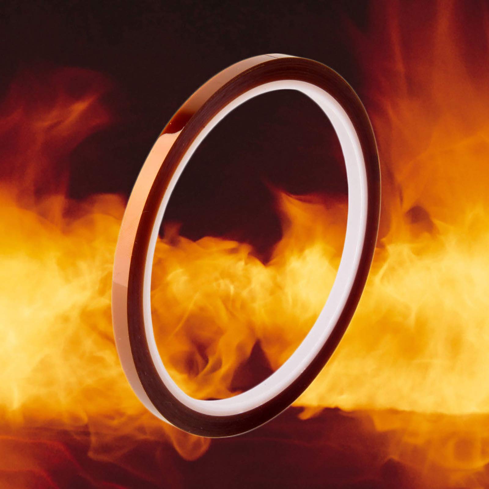 Polyimide Tape High Temp Tape for 3D Printing Applications, Masking, Soldering, Powder Coating, Electric Task, Painting 5/10/15/20/25/30/50 mm 33m