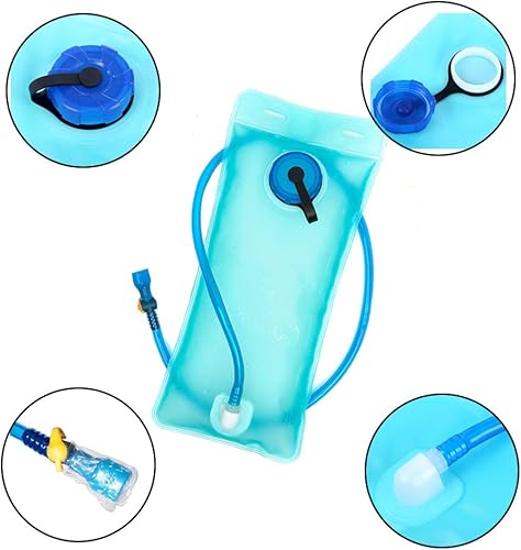 Miniatura 8 de Mochila de hidratación para agua, bolsa de vejiga, bolsa de agua, ciclismo, senderismo, camping, escalada, viajes, camelback + bolsa de hidratación