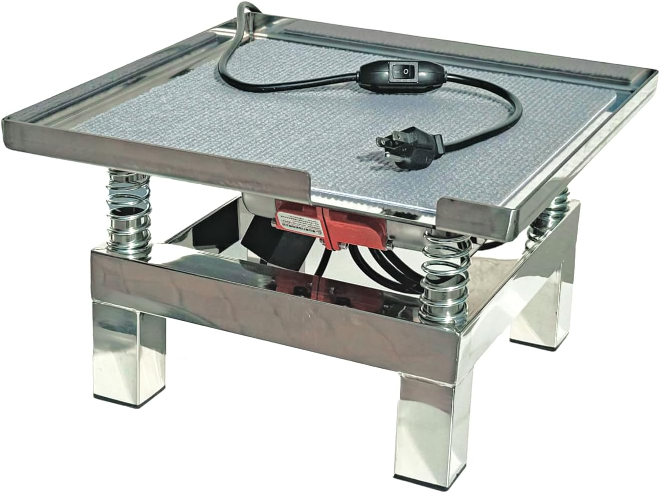 35x35 cm "Vibro Pro Kinetic "small Concrete Vibration Table Vibrating Test Bench compactor Platform Stainless Steel 110V