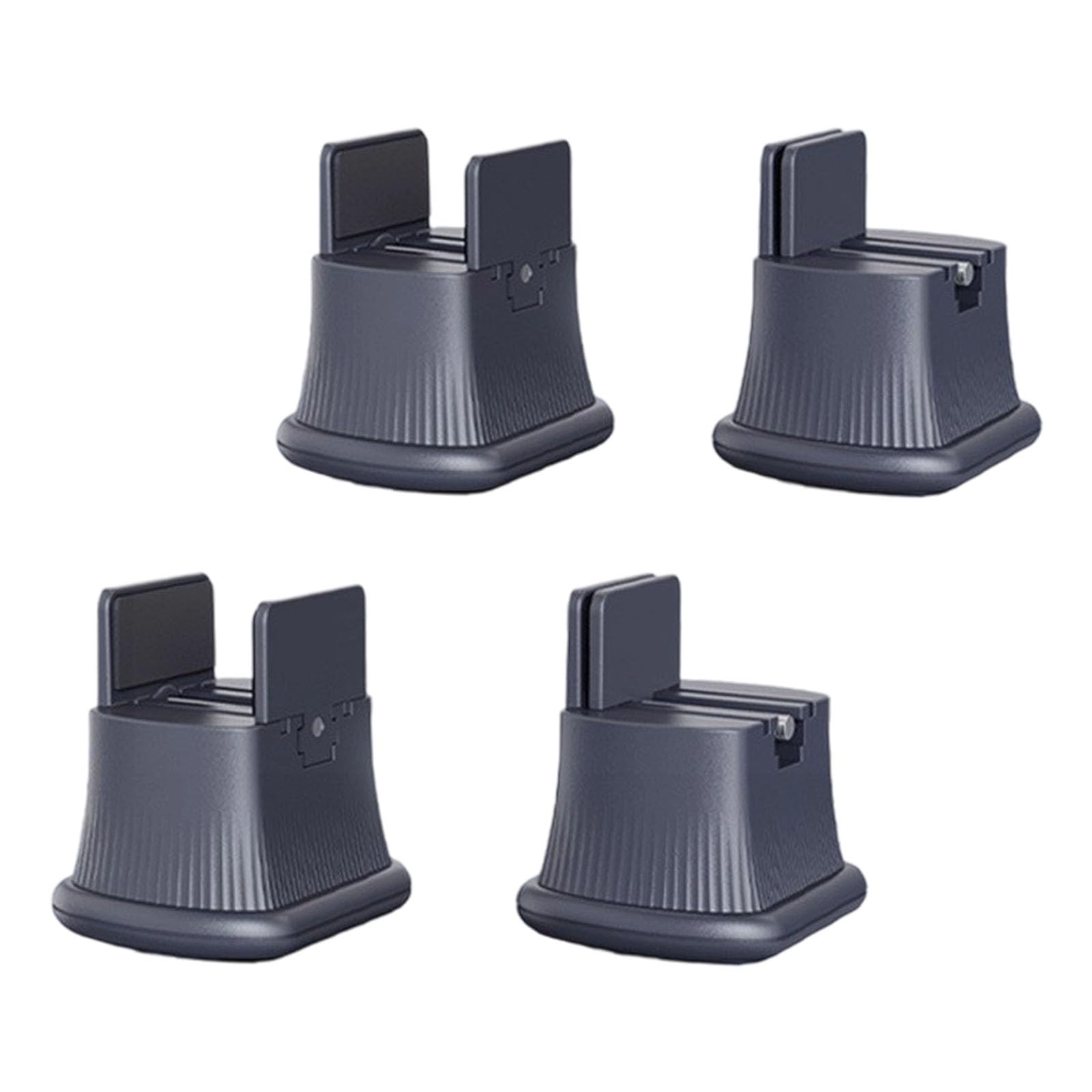 4pcs Furniture Leg Pads, 360 Degree Rotation Zinc Alloy Casters with Bearings, General Furniture Leg Extender for Sofa Cabinet Table