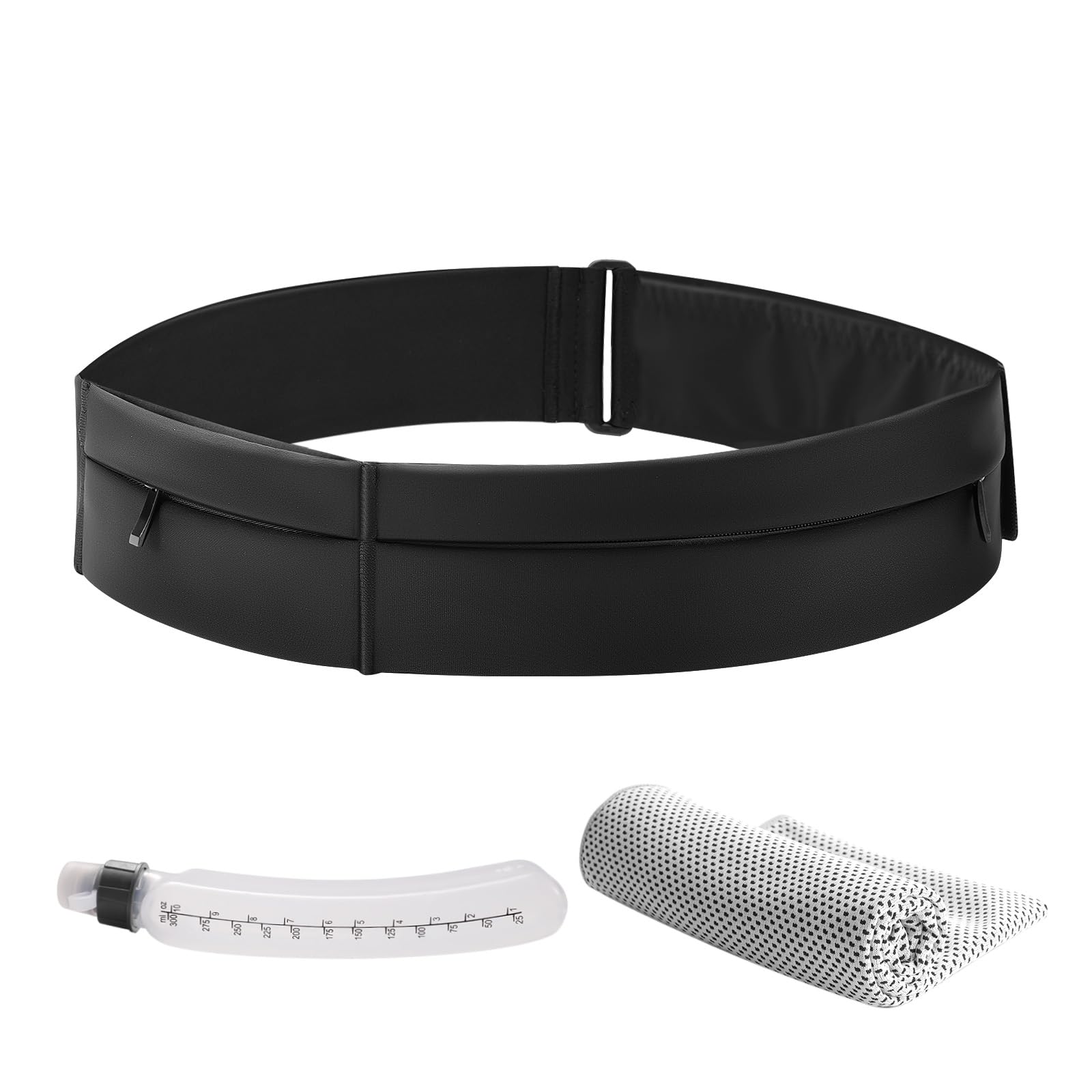 Ultimate Running Belt for Women and Men, Water Proof Running Belts Fanny Pack with Water Bottle, Slim Running Bag Belts with Phone Holder Bottle Holder Adjustable Fit for Runner (Medium)