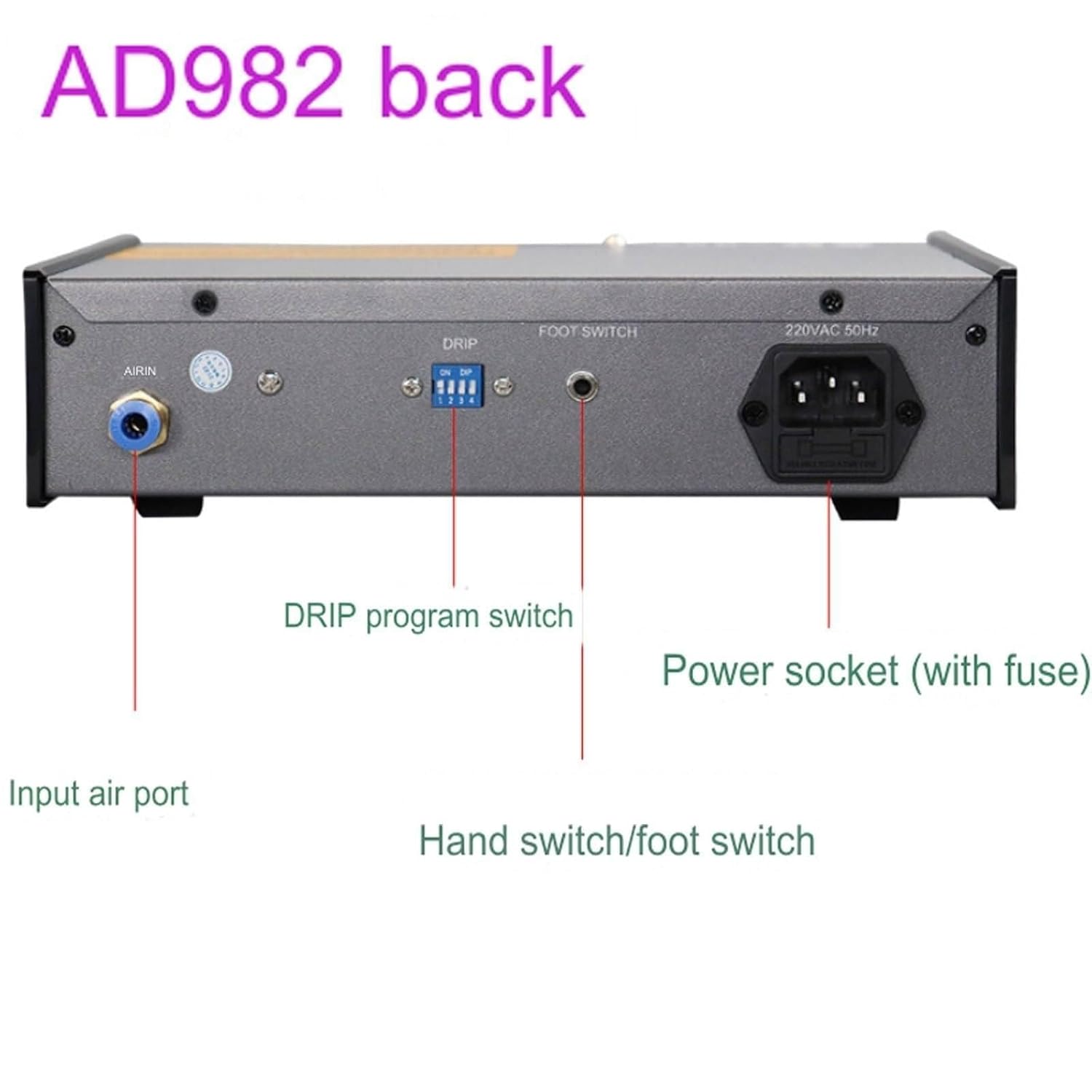 Glue Dispensing Machine, semi-Automatic/manually Operated Dropper Machine, Pneumatic Dispensing Controller,Glue Pen, Foot Switch and Fixing Bracket