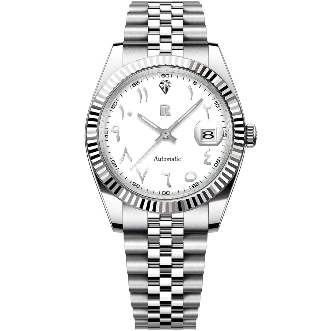 LACZ DENTONRollstimi RT128 Men Automatic Mechanical Wrist Watches Stainless  Steel Bracelet Fashion Watches for Men 50M Waterproof Watch