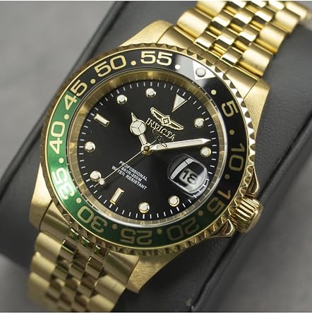 Invicta Pro Diver 44526 Men's Watch - Quartz Movement - Stainless Steel with Black Dial - 40 mm