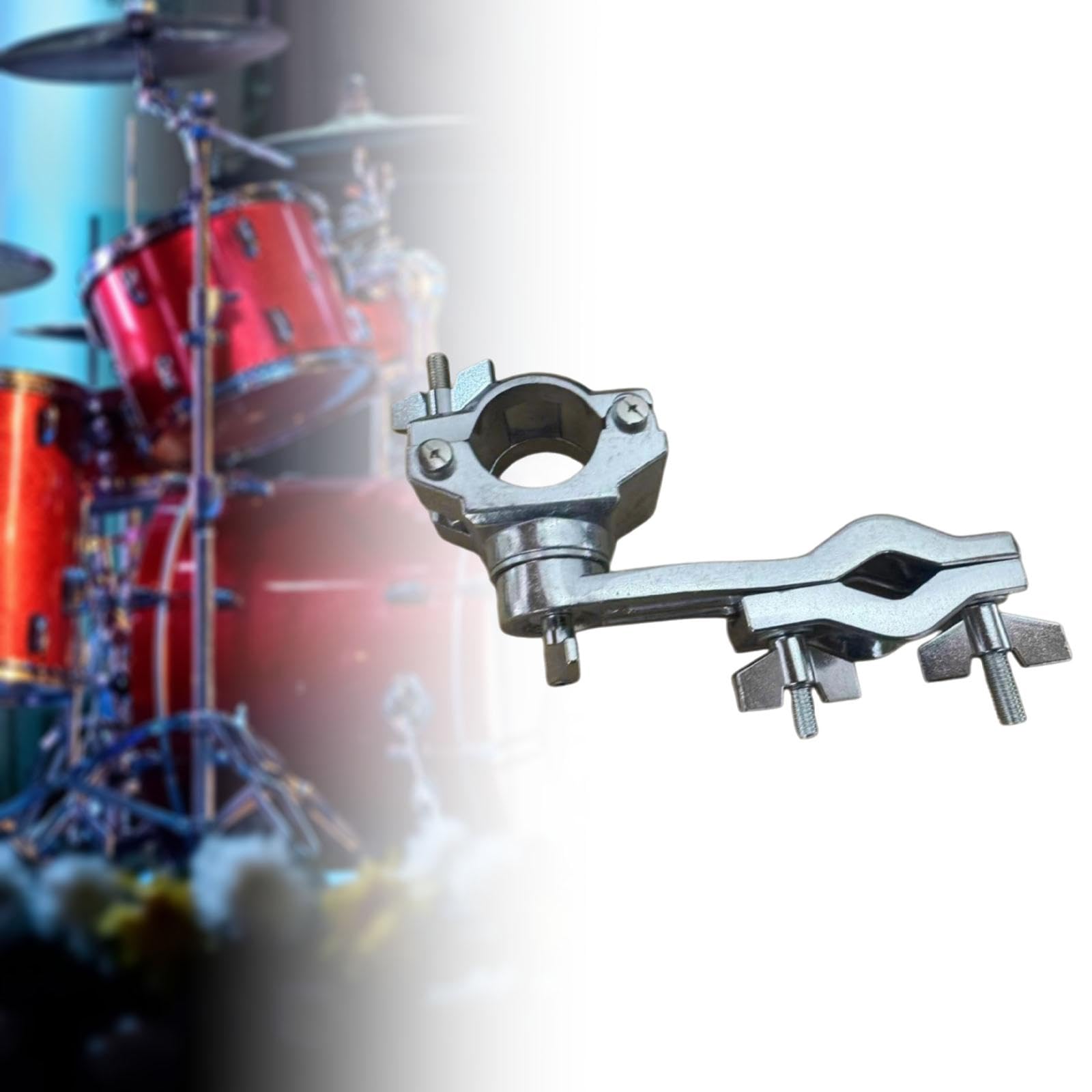 Harilla Abrazadera de Extensión para Batería, de Metal, Soporte para Cencerro de Práctica, Accesorios para Instrumentos de Percusión, Abrazaderas de Montaje P