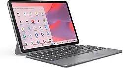 Lenovo Chromebook Duet - 2024 - Laptop Essential - Chrome OS - Tela sensível ao toque WUXGA de 11 polegadas - Memória de 4 GB - Armazenamento de 64 GB - MediaTek Kompanio 838 - Teclado destacável -
