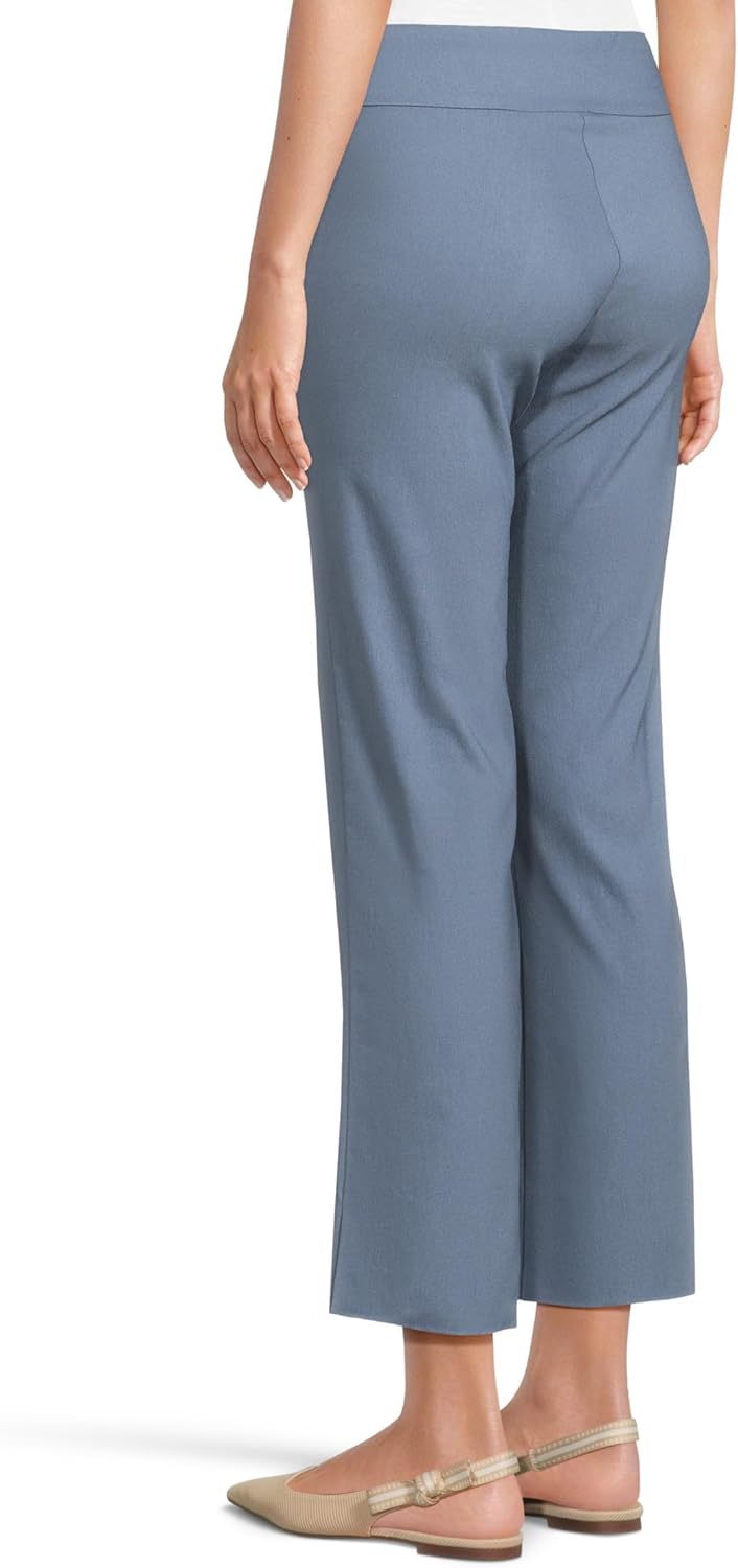 Krazy Larry Womens Stretch Linen Wide Ankle - Image 3