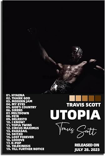 Travis - Póster de Scott para colgar en la sala de estar y el dormitorio (rollo de lienzo de 12 x 18 pulgadas)