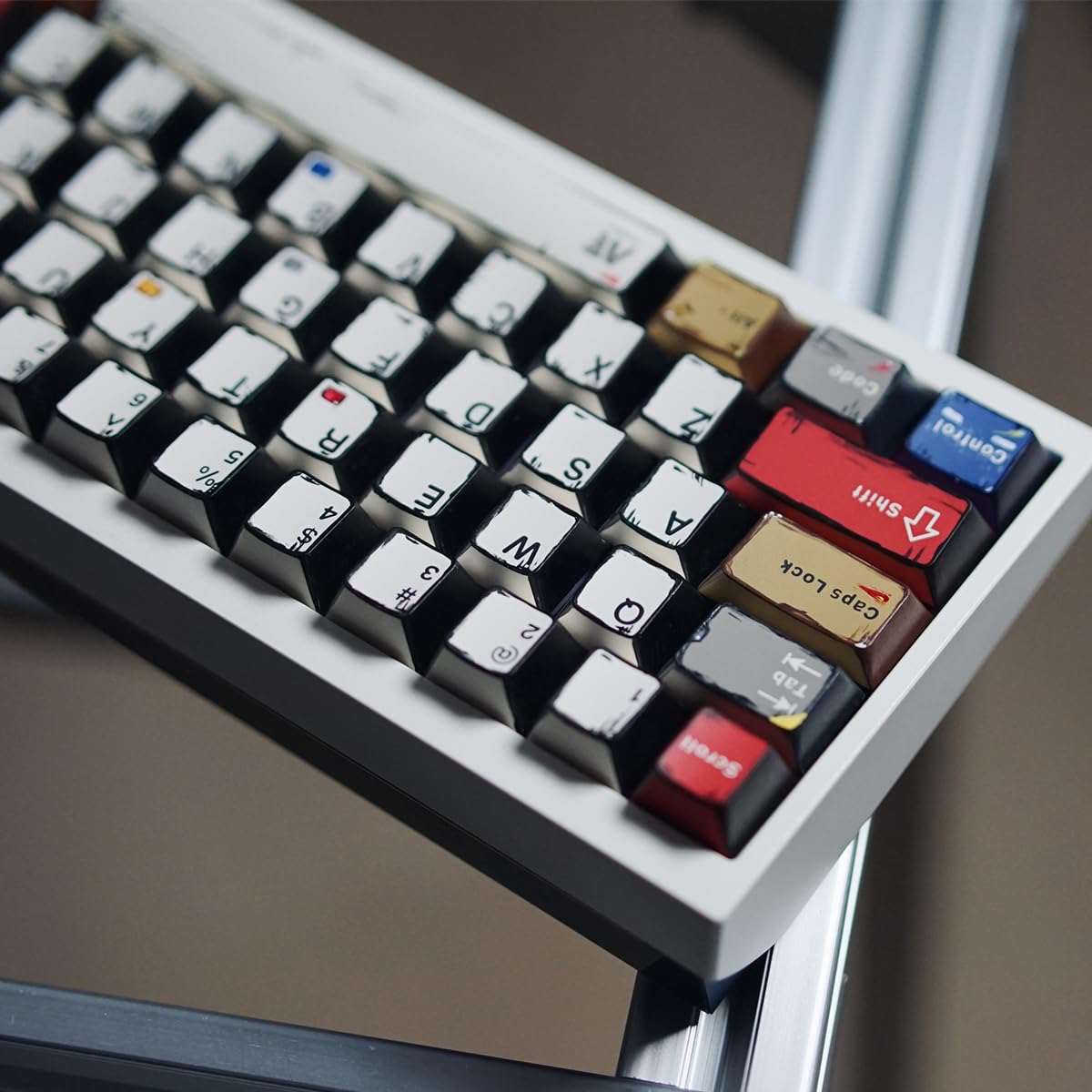 mintcaps PBT Keycaps - Juego de teclas retro japonesas de manga, 141 teclas Cherry Profile Dye-Sub Custom Keycap para teclado mecánico Cherry MX 60%, 65%, 75%, 100% Cherry MX