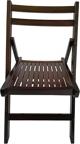 Miniatura 5 de JINS&VICO Juego de 4 sillas de campamento, sillas plegables portátiles para interiores y exteriores con marco de madera maciza, silla de césped